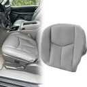 NLQR Front Driver Bottom Replacement Seat Cover Pewter Gray 922 Microfiber Leather Compatible with Chevy Silverado GMC Sierra Tahoe Suburban Avalanche Yukon XL 2003-2006