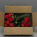 50 PCS Fake Red Roses, Artificial Red Flowers Bulk Realistic Silk Faux Rose with Stems for Wedding Decoration Anniversary Bridal Bouquet DIY Floral Arrangement Romantic Home Decor Gifts