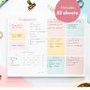 Weekly Planner Notepad Tear Off 52 Undated Weekly Sheets Daily To Do List Notepad, Habit Tracker, Academic Planner Notebook, Daily Work Planner- Full Year Productivity Planner Weekly To Do List Pad