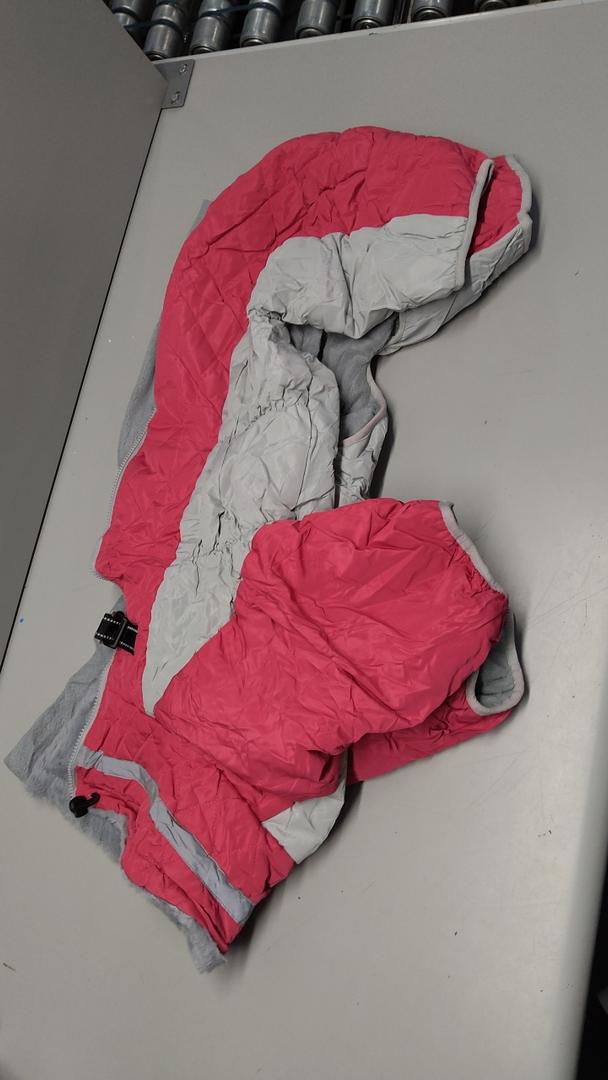 B Dog Coats for Large Dogs,XL Dog Coat,Warm Fleece Winter Coat with D-Ring,Back Zipper Pet Jacket for Large Dogs,Waterproof Pet Snow Jacket Clothes Snowsuit Beagle Corgi Border Collie,Pink,XL