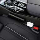 Car Seat Gap Filler Organizer Universal for Car SUV Truck Accessories Seat Gap Plug Blocker with Storage Slot Black 2 Pack