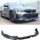 Front Lip Splitter Compatible with BMW 330i 330e M340i G20 LCI M Sport 20232026, Carbon Fiber Pattern, Bumper Chin Spoiler Fits for 3 Series & xDrive Models WheelX