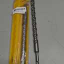 3/4x12 SDS-Plus Rotary Hammer Drill Bit, Carbide Tip 4-Cutter for Brick,Stone & Concrete, Packed of 2pcs.