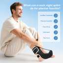 Plantar Fasciitis Night Splint Socks with Arch Support - Soft Plantar Fasciitis Relief Brace for Heel Spurs, Achilles Tendonitis & Foot Drop - Comfortable Sleep Foot Brace for Women and Men Gray-M