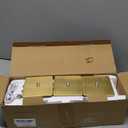 UME 3 Pack Cordless Table Lamp, Battery Operated Lamp - Portable Waterproof Rechargeable Table Lamp w/ 3 Color Temps & Stepless Dimming for Dinner, Desk, Cafe, Outdoor (Brushed Gold)