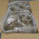 I00000 200 Pack 12 oz Gold Glitter Plastic Cups, Clear Disposable Cups, Disposable Plastic Wine Glasses Cocktail Glasses Premium Cups, 12 Ounce Glitter Tumblers for Party & Wedding