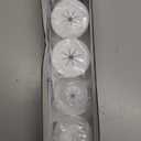 VCELINK TV Cord Hider for Wall Mounted TV, 2.36" (60 mm) Mini White Cable Management Kit Hides TV Wires- Push Type, 4 Pack Wall Cord Pass Throughs and 1 Hole Saw Drill- Ideal for Mounted TVs, Desks