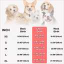 EMUST Reversible Cotton Padded Dog Puffer Vest - Warm Snow Coat for Small/Medium Puppies & Girls, Indoor Outdoor Winter Outfit, Pink, L