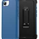 Magnetic for iPhone 17 Case with Blet Clip, Compatible with Magsafe,2X Screen Protector,Military-Grade Protection, Drop-Proof Phone Cover for iPhone 17 6.3 inchs, Blue