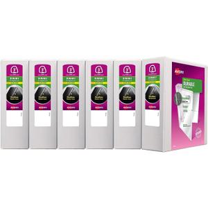 Avery Durable View 3 Ring Binders, 3" EZD Rings, 6 White Binders (09701)