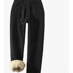 Women's Warm Sherpa Lined Athletic Sweatpants Jogger Fleece Pants XL