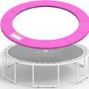 LANGXUN Universal Trampoline Repalcement Safety Pad, Waterproof Surround Spring Foam Cover for Round Frame (Pink), Size: 19' ft