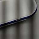 Kichvoe Enamel Baking Pan: Enamelware Roasting Pan Oblong Cake Dish Enameled Steel Baking Dish Lasagna Tray Rectangular Serving Tray Food Container White, 8.66 * 6.29 * 2.16inch