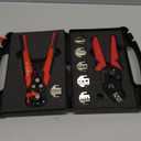 Terminal Crimping Tool and Multi-Purpose Wire Stripper Kit - Multiple jaw sizes, ratcheting design, Wire Crimper Tool - Ideal for mc4 crimping, wiring, repair electrical