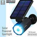 Bionic Spotlight Deluxe by Bell+Howell Solar-Powered Spot Light 25 Feet Motion Sensor, Sun Panels, Waterproof Frost Resistant Patio, Yard and Outdoor Lighting As Seen On TV, Black…