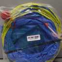 Love's cabin Cat Tunnel Tube Toys 3 Way Collapsible, Cat Tunnels for Indoor CatsKitten Tunnel Bored Pet Play Tunnel with Peek Hole Toy Ball for Kitty, Kitten, Rabbit, Puppy Blue&Yellow