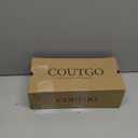 Coutgo Womens Low Chunky Heels Slingback Pumps Closed Pointed Toe V-Strap Slip On Wedding Party Dress Shoes (10, Red)