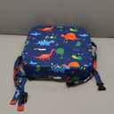 Eiury Toddler Booster Seat for Dining Table, Portable Kids Booster Seat with Safety Buckles Portable Increasing Booster Cushion with Non-Slip Bottom (Blue Dinosaur)