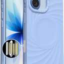 ORNARTO Vortuxe for iPhone 17 Case 6.3" | 2X MIL-STD Protection | Camera Control Button | Compatible with MagSafe | Sleek Aesthetic Liquid Silicone Phone Cover | Sky Whisper
