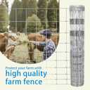 Farm Fence 4ft x 164ft Heavy Zinc Coating Cattle Fence Galvanized Field Fencing Sheep Fence Goat Fence,Hog Wire Fencing for Yard Livestock Animals Protection
