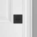 Kwikset 817 Deadbolt Lock, Matte Black Square Exterior Keyed Front Entry Door, Pick Resistant SmartKey Rekey Security, Single Cylinder Dead Bolt, with Microban Protection (Contemporary)