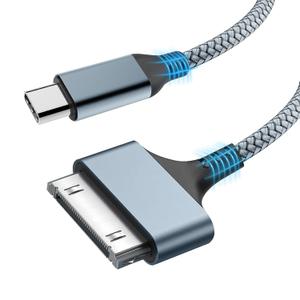 Critin 30 Pin to USB C Cable，Fast Charging & Sync Cable Compatible with iPhone 4S/ 4, 3G/ 3GS, iPad 1/ 2/ 3, iPod Touch/ Nano (1M/ 3.3FT)