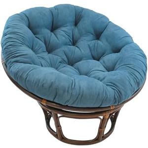 Blazing Needles 44-inch Microsuede Papasan Cushion, 1 Count (Pack of 1), Teal