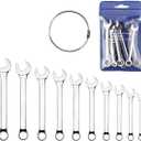 Mini Wrench Set Open End Wrench Combination Wrench Small Wrench Set, Metric and SAE (MET)