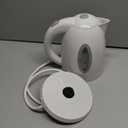 OVENTE Electric Kettle, 1.7L Fast Boiling Water Heater for Coffee or Tea, BPA Free with Water Level Gauge, Auto Shut-Off, Boil-Dry Protection, Indicator Light and Removable Filter, White KP72W