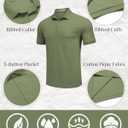 COOFANDY Mens Polo Shirt Short Sleeve Moisture Wicking Quick-Dry Golf Polo Athletic Tennis Collared T-Shirts (S)