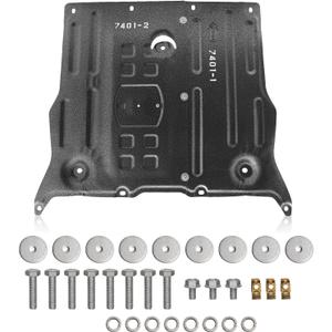 Front Skid Plate Compatible with Tesla Model 3 2017-2025 & 2020-2025 Tesla Model Y Under Engine Guard Cover Splash Shield Cover Chassis with Install Accessories