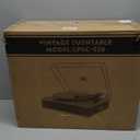 LP&NO.1 Record Player Turntable with Built-in Speakers and USB Play&Recording Belt-Driven Vintage Phonograph Record Player 3 Speed for Entertainment and Home Decoration (Mahogany Wood)