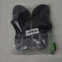 Ampeo Women's Wedge Sandals Rhinestone Thong Platform Flip Flops (6, C.black)