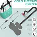 Cold Therapy Machine for Shoulder with Programmable Timer, Portable Ice Machine for Shoulder After Surgery, Lightweight Replacement Recovery System, Cryotherapy Pain Relief w/Compression Pad