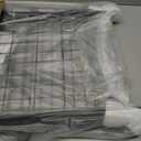 DWVO Folding Shopping Cart with Wheels, Rolling Foldable Grocery Cart for Seniors, Portable Collapsible Utility Cart for Shopping Groceries Laundry Stair Climbing Storage (Medium 50L)