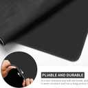 Large Tabletop Game Playmat,Poker MatWater and Stain Resistant Non-Slip Desk Mat,Mahjong Mat,Card and Roleplaying Games MAT Thick Stitched Edge Cushioned Rubber Mat(180 * 90cm*2mm) Black, 180*90*0.2cm