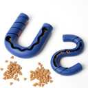 American Playtime Dog Chew Toy, Blue 6" in 2 Pack Interactive Outdoors Toys for Aggressive Chewers for Treat-Filling Capabilities and Tug of War Dog Toy, Tough Toys for Medium,Large Dogs