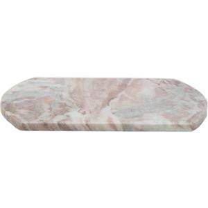 Creative Co-Op Long Marble Cutting Board, Buff, 12" x 8"