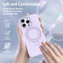 IAIYOXI Case for iPhone 15 Plus Case with Magnetic Invisible Stand - MagSafe Compatible, Military Drop Tested, Shockproof Silicone Cover for Women and Men (6.7", 2023) - Light Purple