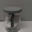 Premium Pro Sourdough Starter Jar Kit - 40oz Large Wide Mouth Sourdough Bread Jar with Marked Feeding Band, Thermometer, Scraper, Cloth Cover and Silicone Lid/Base, Glass Container, Baking Supplies