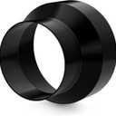 6 to 4 Duct Reducer, Hon&Guan Duct Reducer Increaser 6 to 4 Reducer for 4/6 Inch Ducting HVAC Ventilation System-Black.