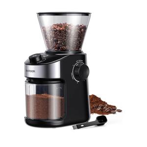 SHARDOR Burr Coffee Grinder Electric with 32 Grinding Sizes 4.0, Coffee Grinders for Home Use with 40 Seconds Adjustable Electronic Timer, Coffee Bean Grinder with Chamber Cleaning Button,Black