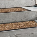 Aucuda Fall Outdoor Stair Treads Non Slip on Wooden Steps (2pcs 8.5" x 30") for Elders and Dogs in Thanksgiving with Rubber Backing, Autumn Runner Rug Coco Coir Staircase Mat Carpet Indoor Farmhouse 