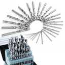 29Pcs Brad-Point Drill Bits, Brad Point Wood Drill Bit Set, 1/16-1/2" HSS Drill Bit Set with Double Flutes Design for Carpenter Woodworking and All Types of Wood