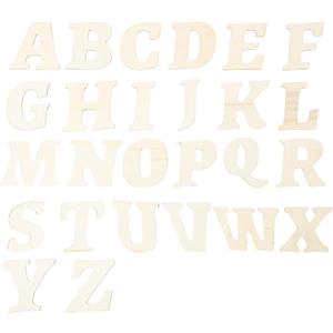 170 pcs 3in Wooden Letters Craft Set Cute Letter Shapes for Home Decor and DIY Projects (3IN)