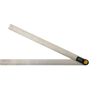 Johnson Level & Tool 1888-1900 Digital Angle Locator and Ruler, 19", Silver, 1 Locator and Ruler
