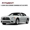 JSBOYAT Halogen Headlight Assembly Replacement for 2011-2014 Dodge Charger R/T SE SRT8 Headlamp Driver and Passenger Side Chrome Housing Amber Reflector (w/o Bulbs)