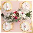 150 Pcs Round Gold Paper Placemat for Dinner Plates 13" Disposable Place Mats Chargers Bulk for Christmas Wedding Birthday Party Foil Paper Table Mats Decorative