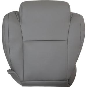 Priprilod Gray Leather Driver Side Bottom Replacement Seat Cover Compatible with Toyota Tundra 2007 2008 2009 2010 2011 2012 2013