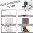 Gravity Pet Feeder and Water Dispenser Set, Automatic Dog Feeder and Dog Water Dispenser for Dogs Cats Pets Animals Large Capacity(3.8L)